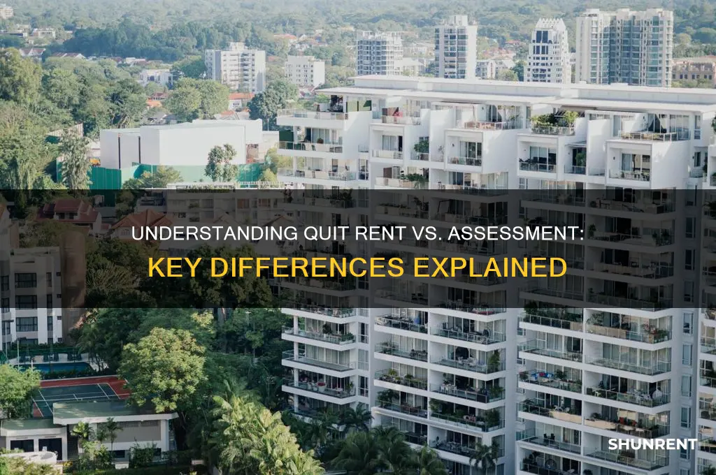 what is the difference between quit rent and assessment