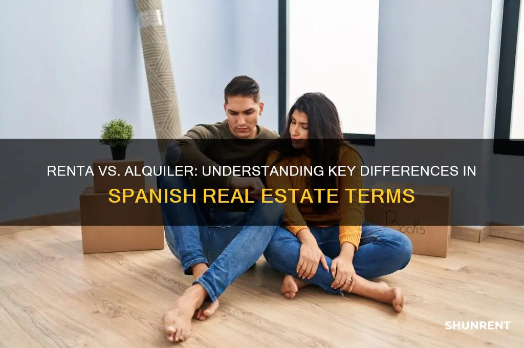 what is the difference between renta and alquiler