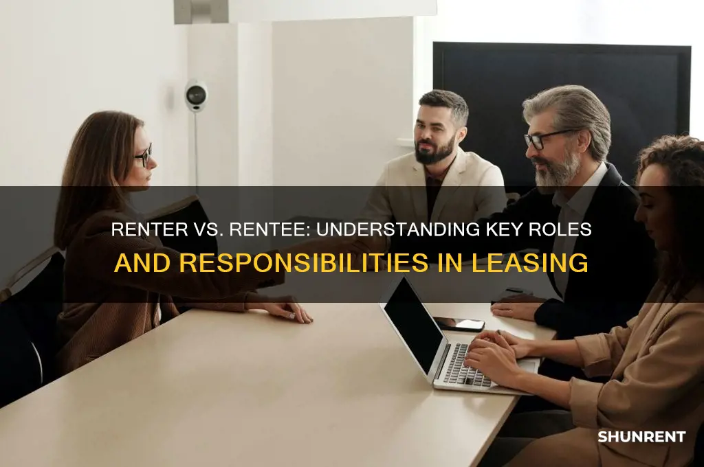 what is the difference between renter and rentee