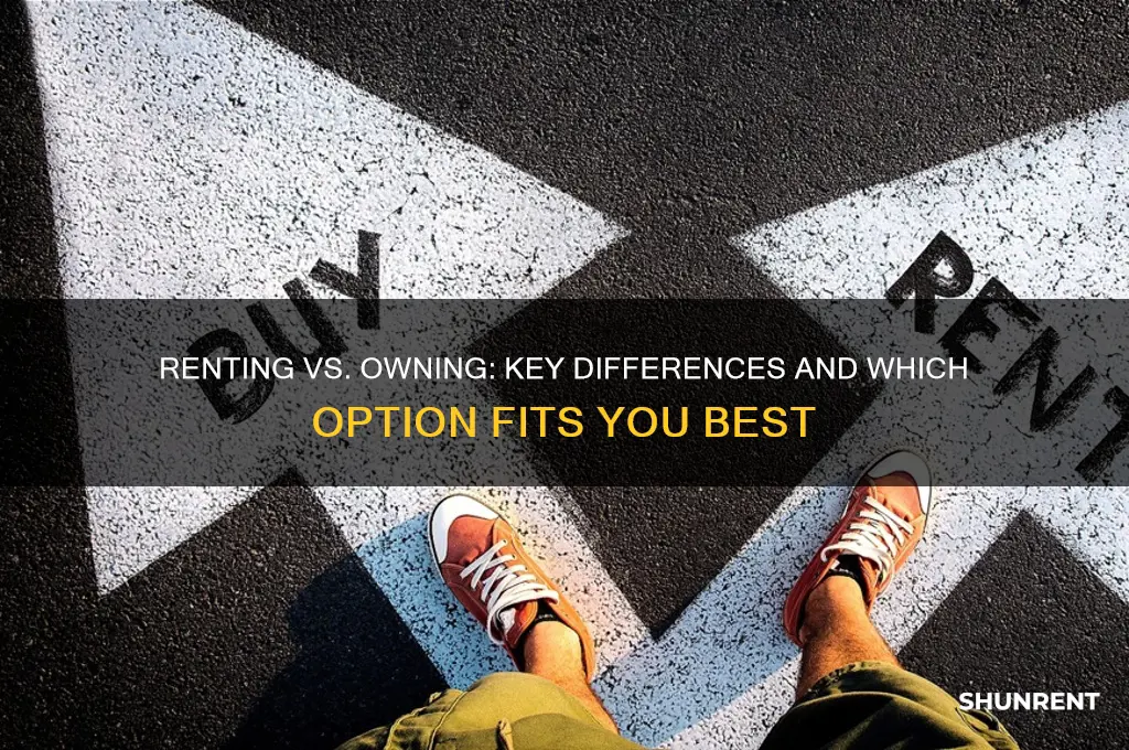 what is the difference between renting and owning