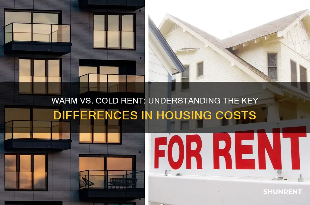 what is the difference between warm and cold rent