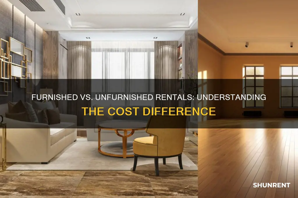 what is the difference in rent between furnished and unfurnished