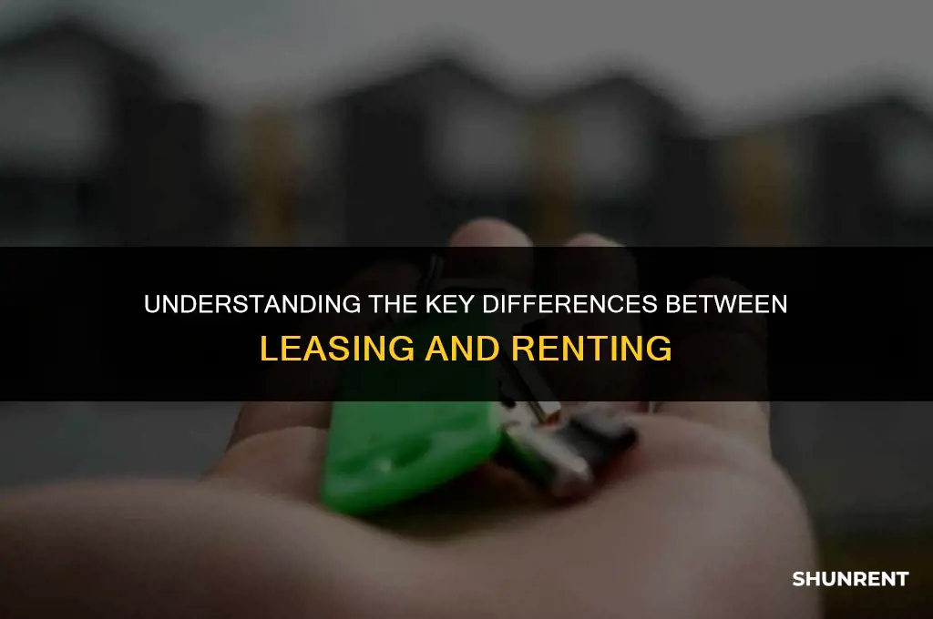 what is the difference lease and rent