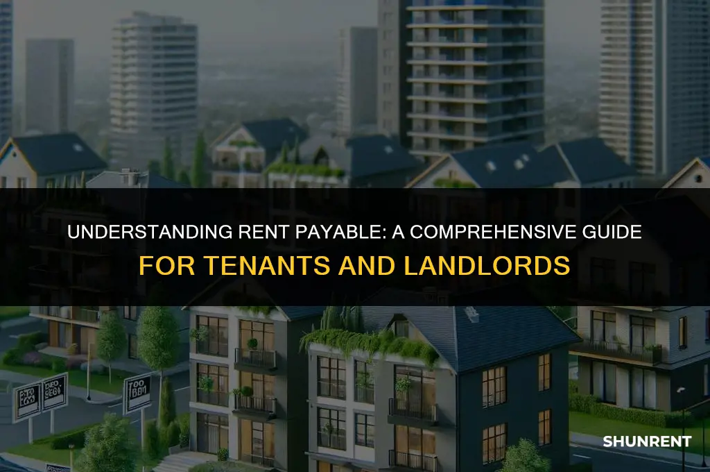 what is the entry for rent payable