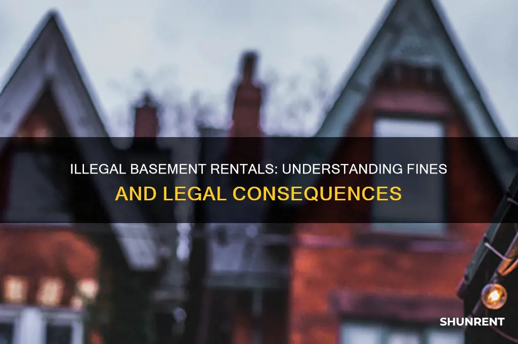 what is the fine for renting an illegal basement