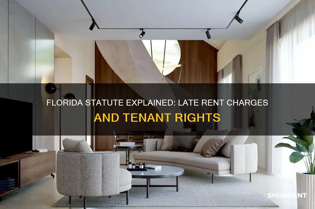 what is the florida statute for late rent charges