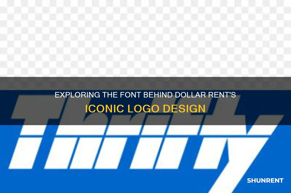 what is the font of dollar rent logo