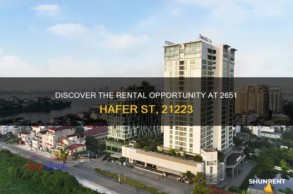 what is the for rent 2651 hafer st 21223