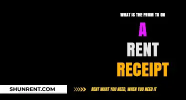 Understanding Rent Receipts: Decoding the 'From' and 'To' Fields