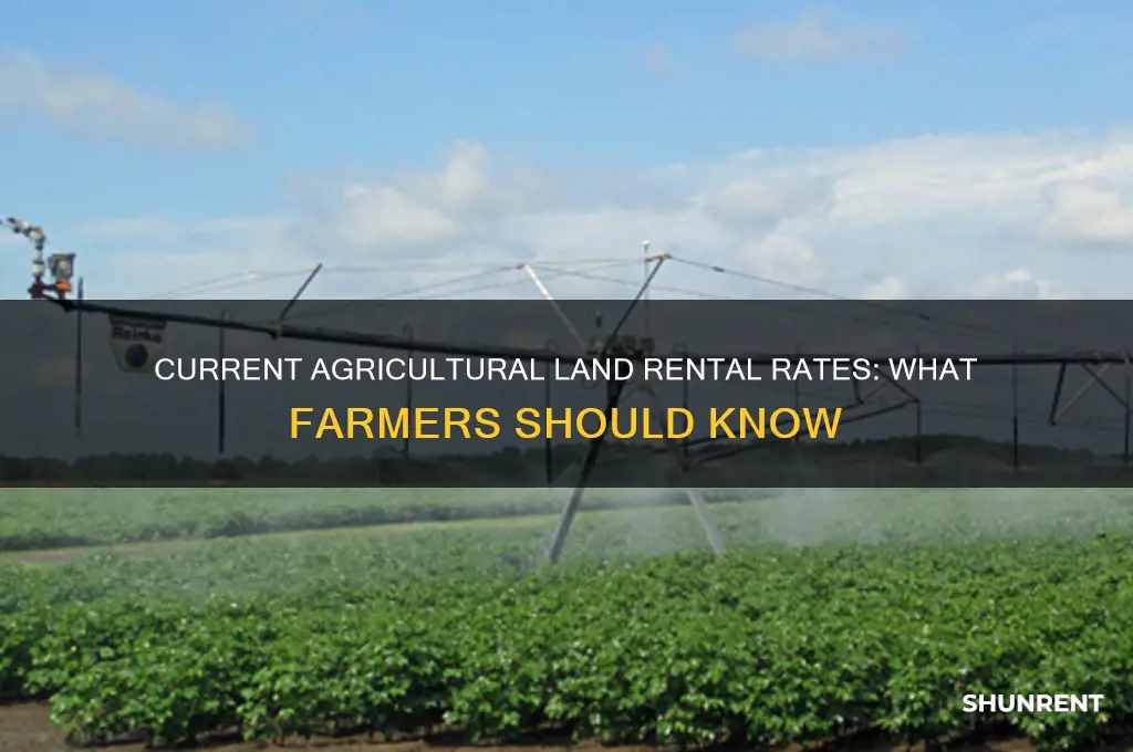 what is the going rate for renting agricultural land