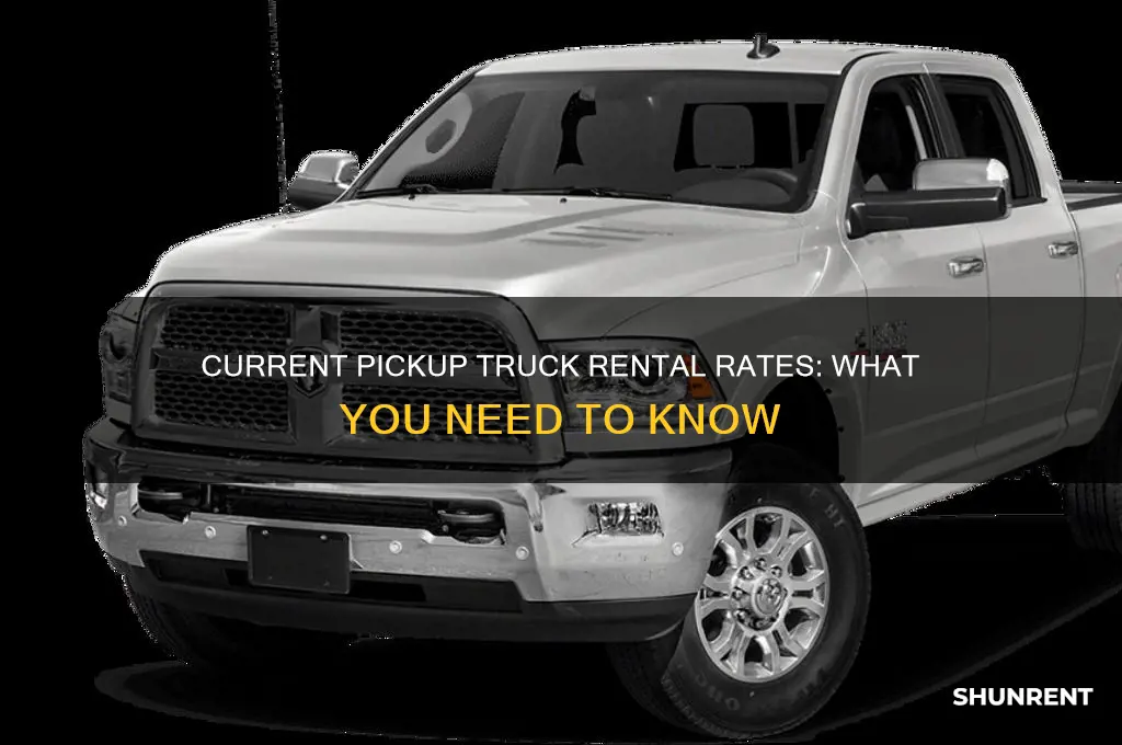 what is the going rate to rent a pickup