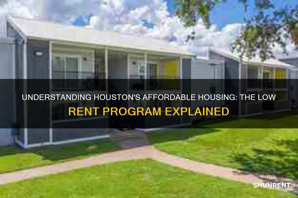 what is the houston low rent program called