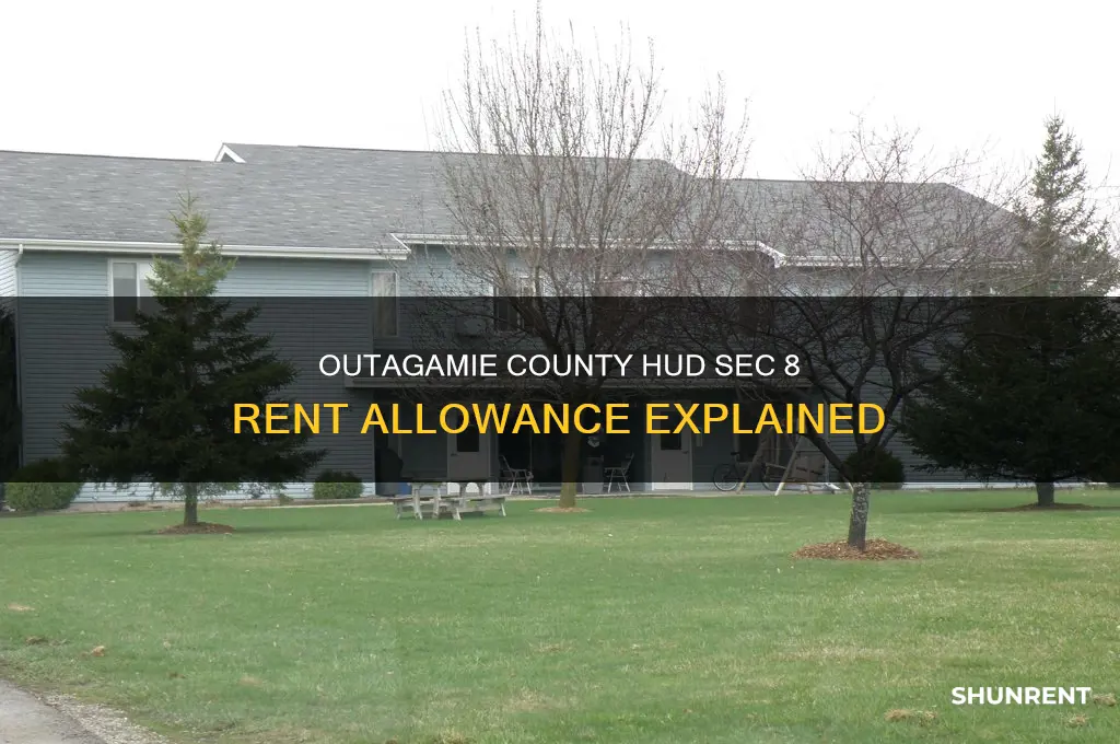 what is the hud sec8 rent allowance for outagamie county