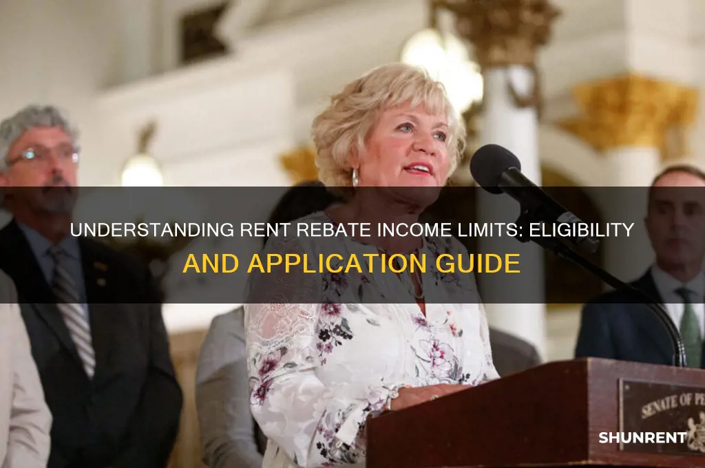 what is the income limit for rent rebate