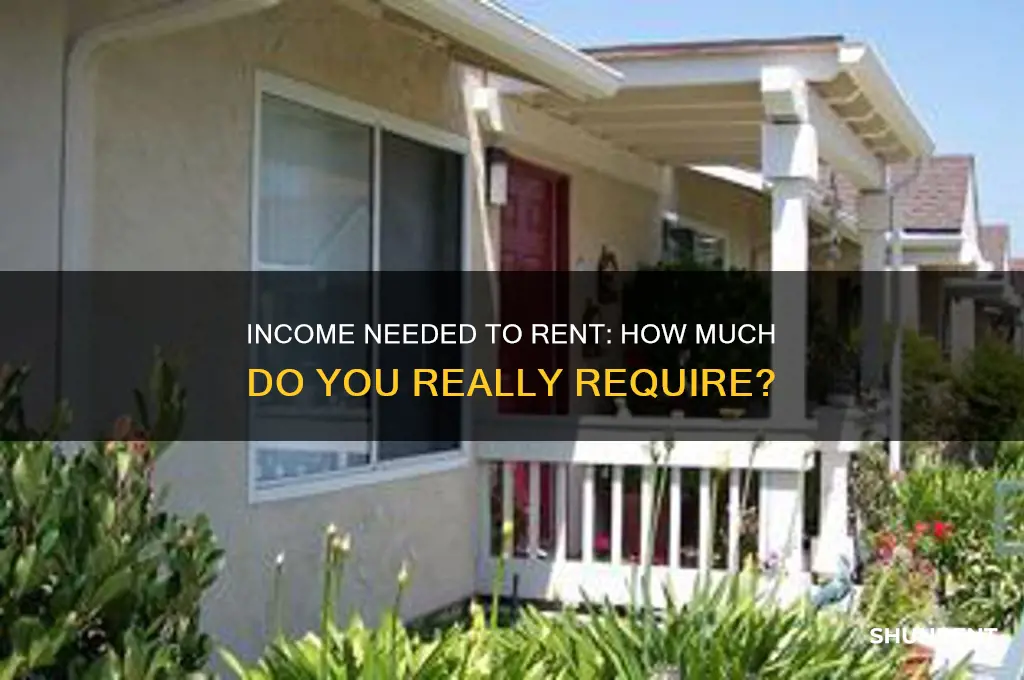 what is the income required to rent an apartmentr