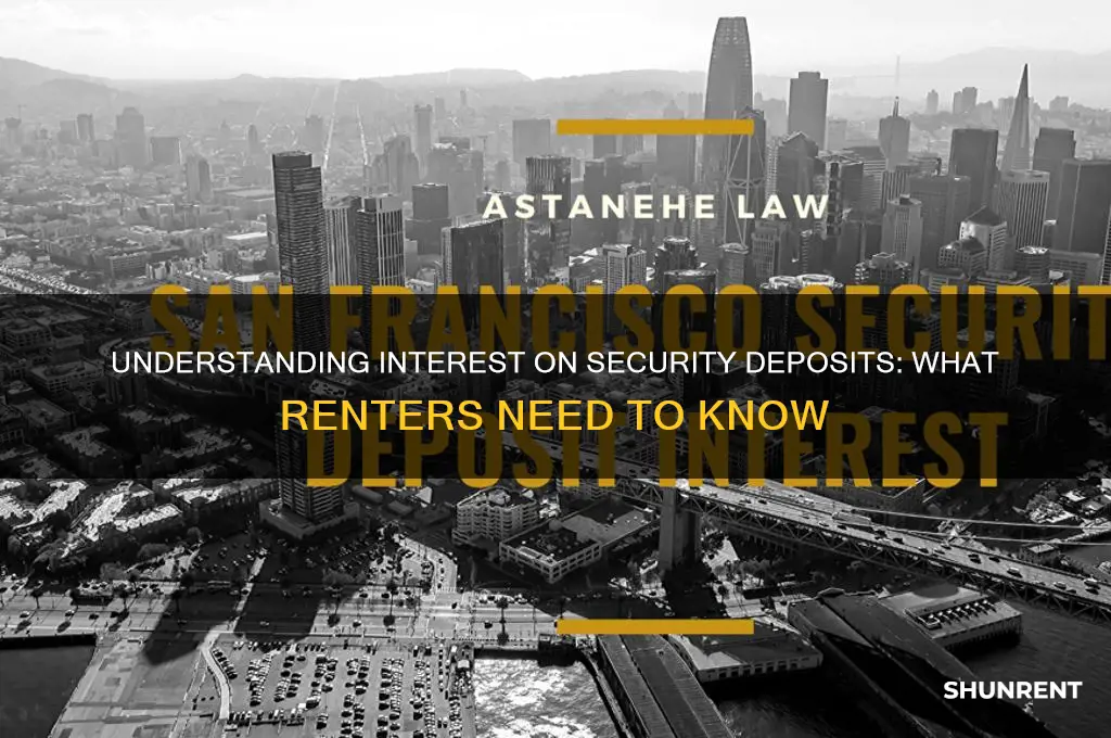 what is the interest on a security deposit for rent