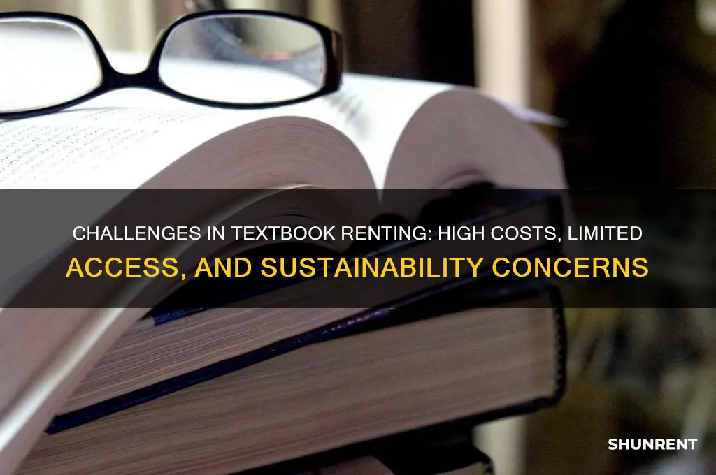 what is the issues of textbook renting market
