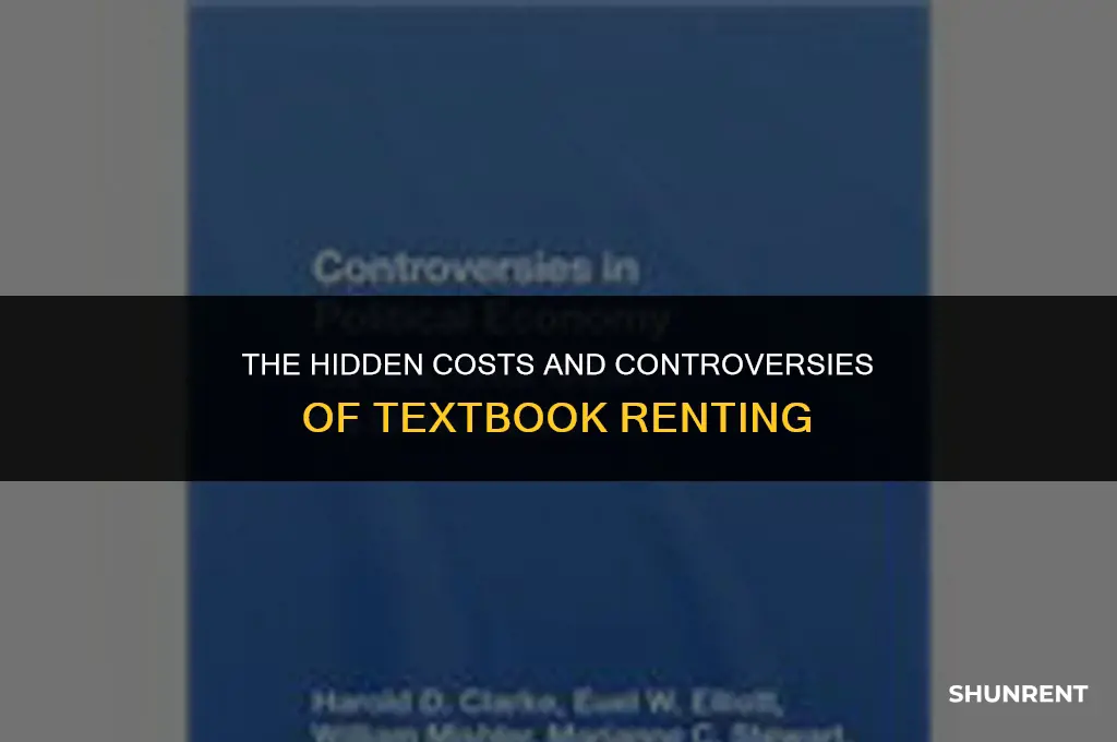 what is the issues of textbook renting