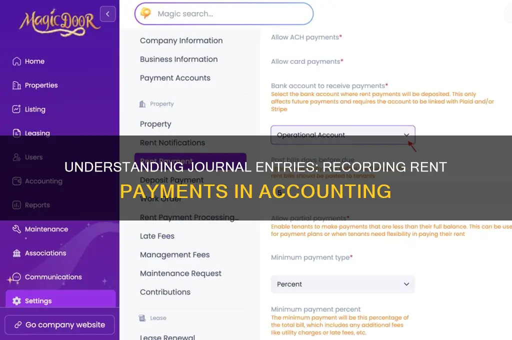 what is the journal entry for rent paid