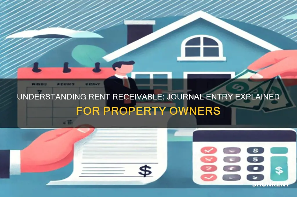 what is the journal entry for rent receivable