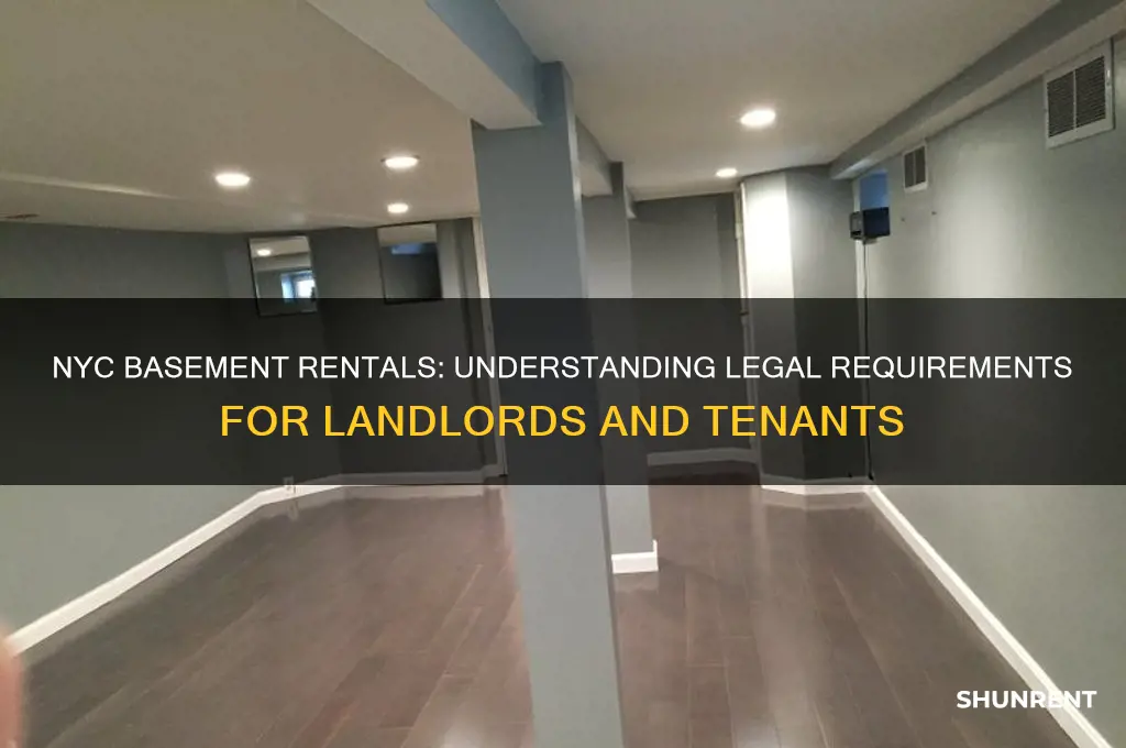 what is the law in new york city renting basement