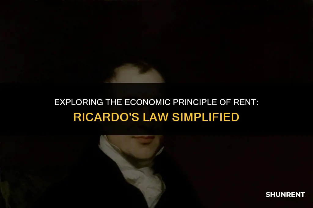 what is the law of rent ricardo
