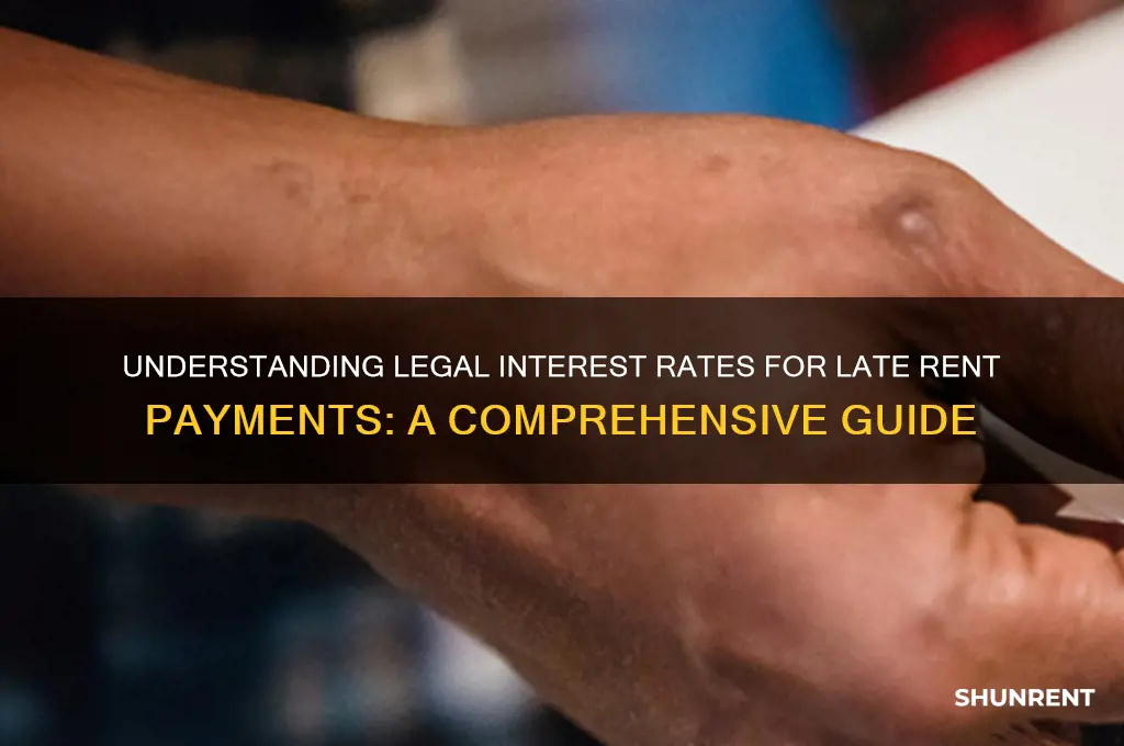 what is the legal interest rate for late rent payment