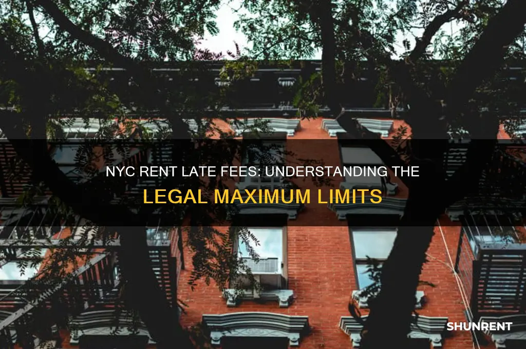 what is the legal maximum late fee rent nyc