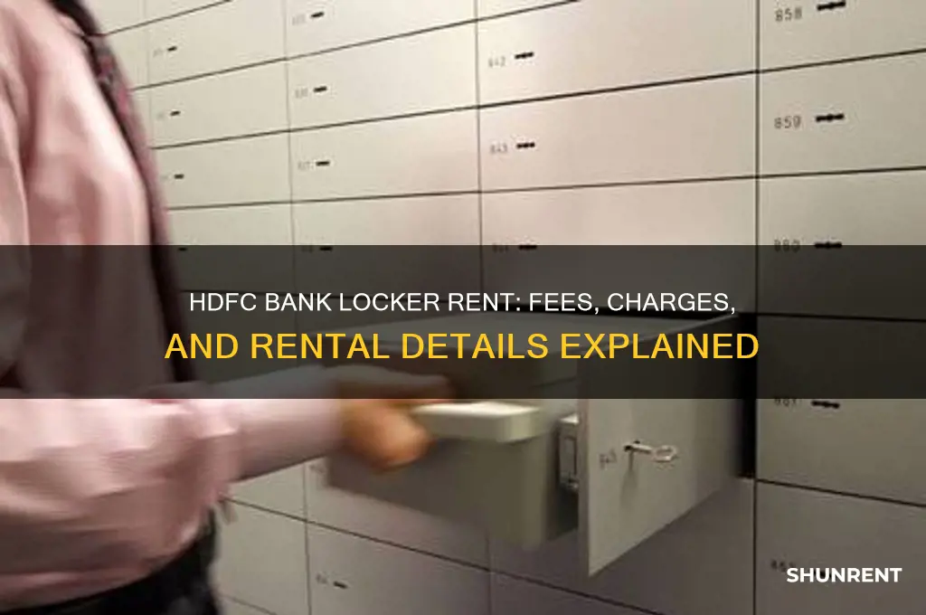 what is the locker rent in hdfc bank