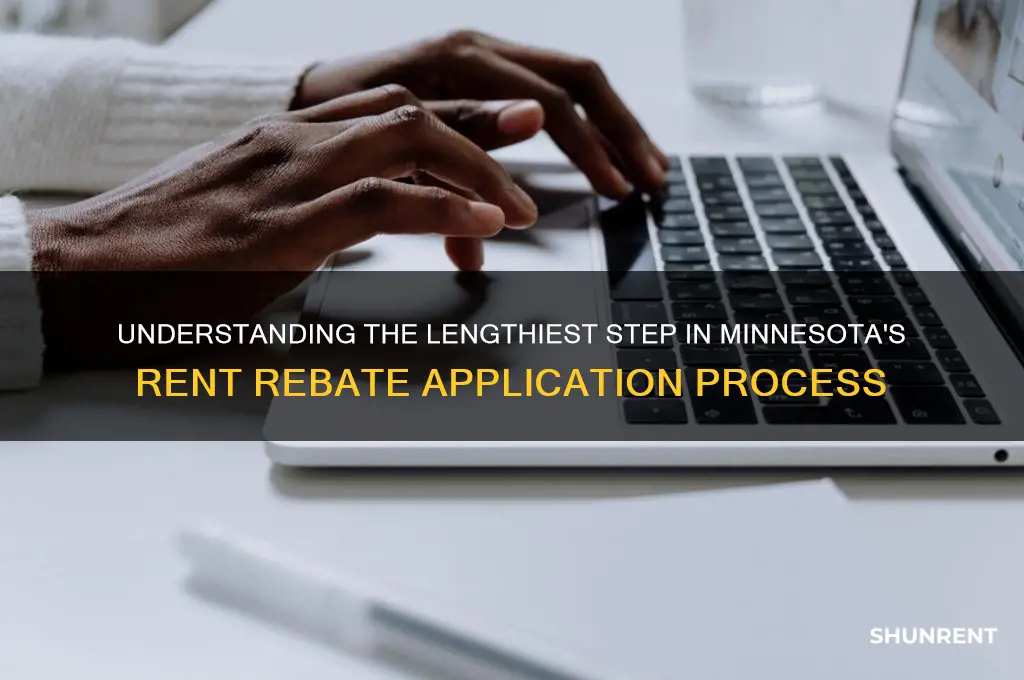 what is the longest part of mn rent rebate process