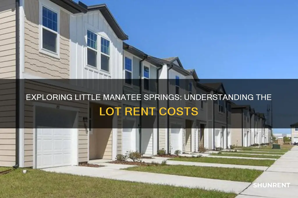 what is the lot rent at little manatee springs