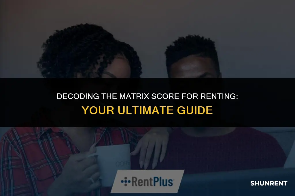 what is the matrix score for renting