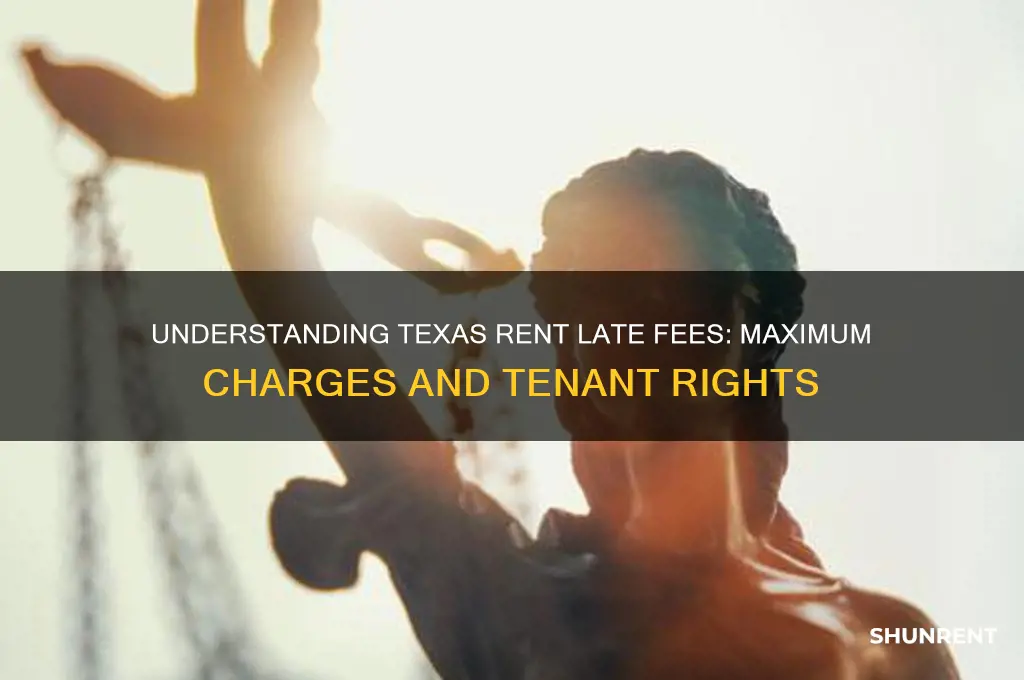 what is the maximum late fee for rent in texas