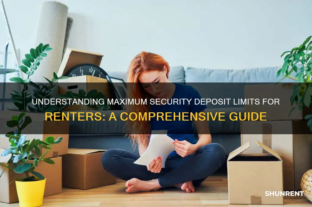 what is the maximum security deposit for rent
