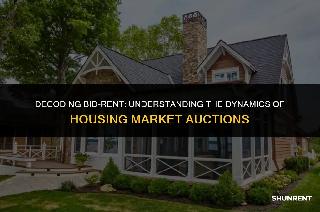 what is the meaning of bid-rent