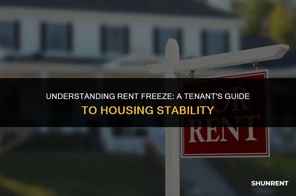 what is the meaning of rent freeze