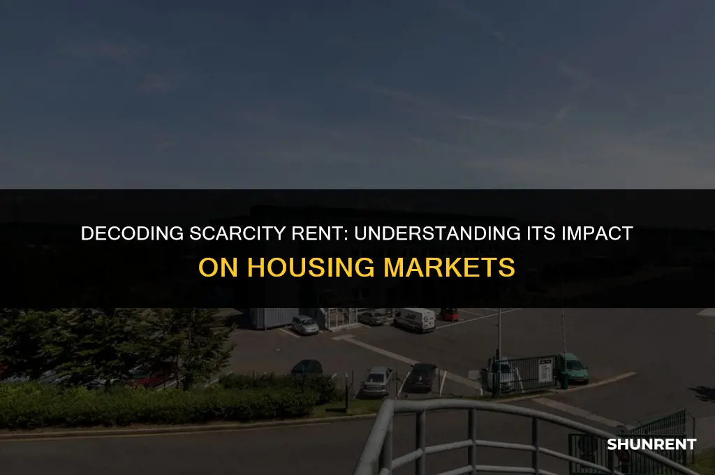 what is the meaning of scarcity rent
