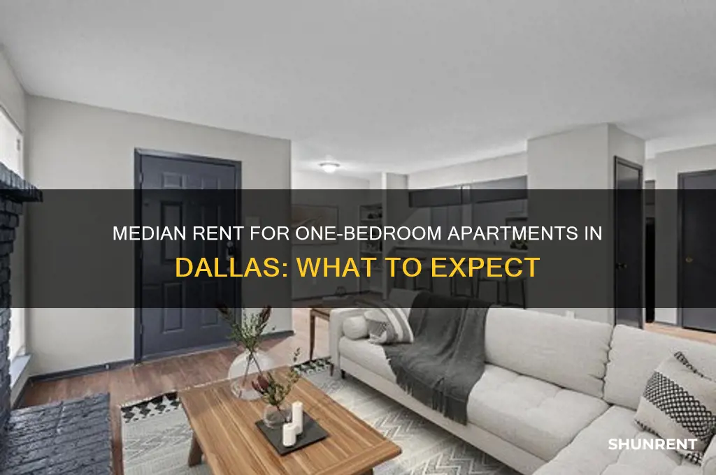 what is the median rent for one bedroom in dallas