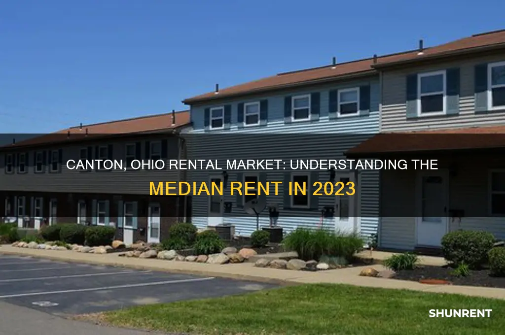 what is the median rent in canton ohio