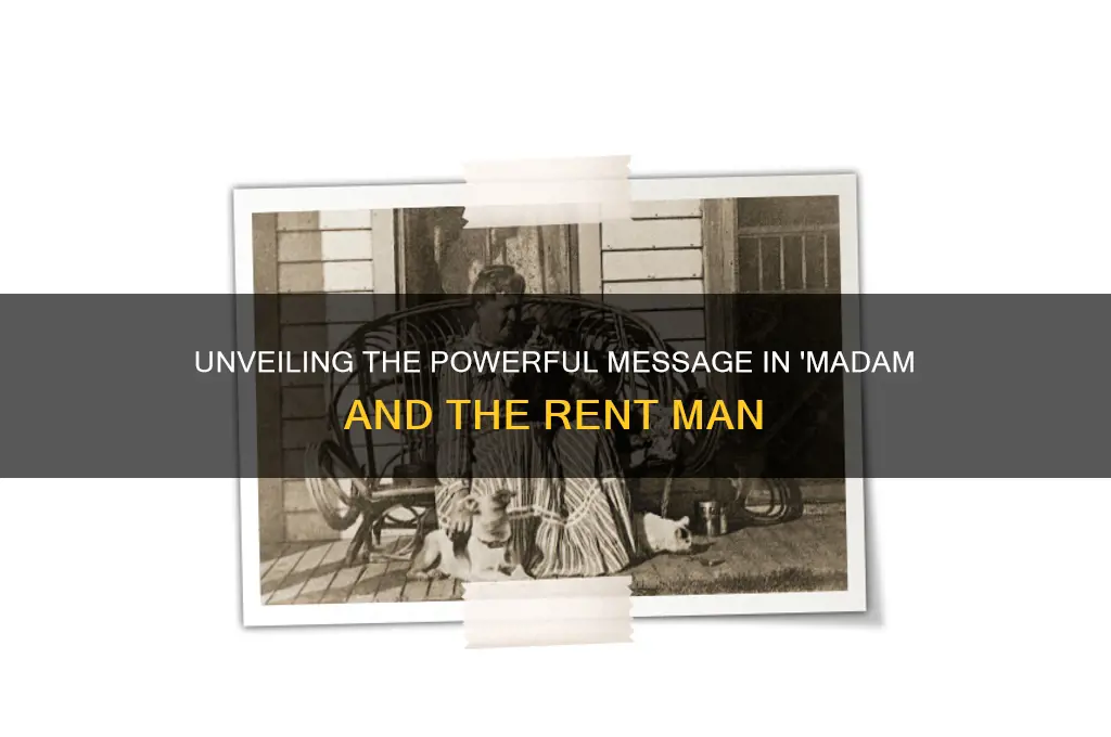 what is the message of madam and the rent man