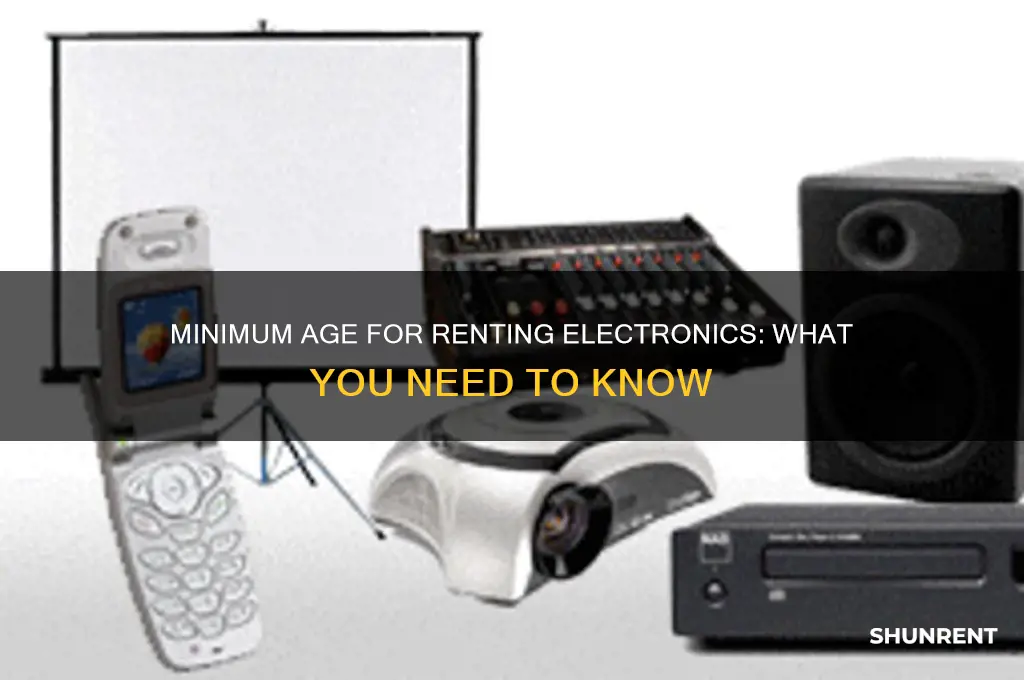 what is the minimum age required to rent electronics