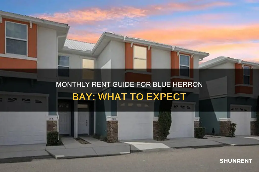 what is the monthly rent at blue herron bay