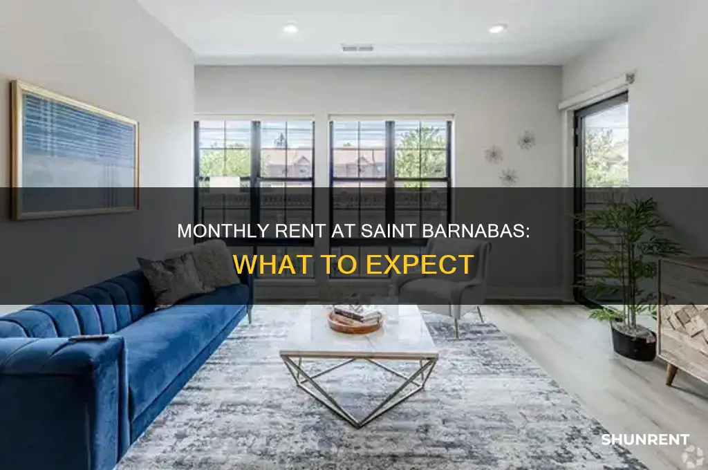 what is the monthly rent at saint barnabas