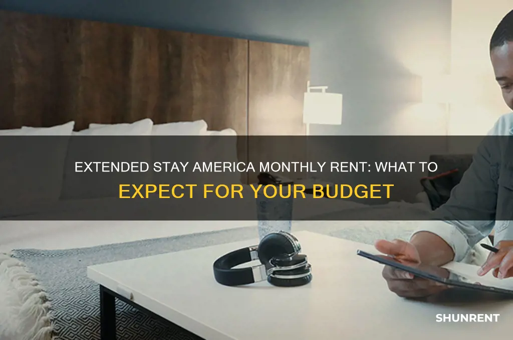 what is the monthly rent for extended stay america