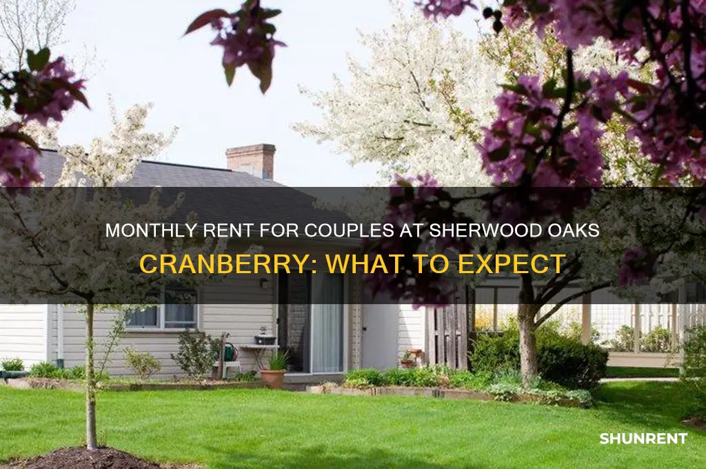 what is the monthly rent sherwood oaks cranberry couple