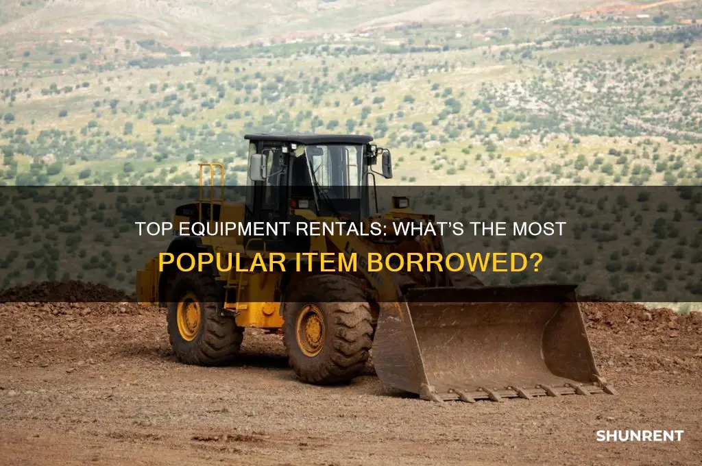 what is the most rented piece of equipment