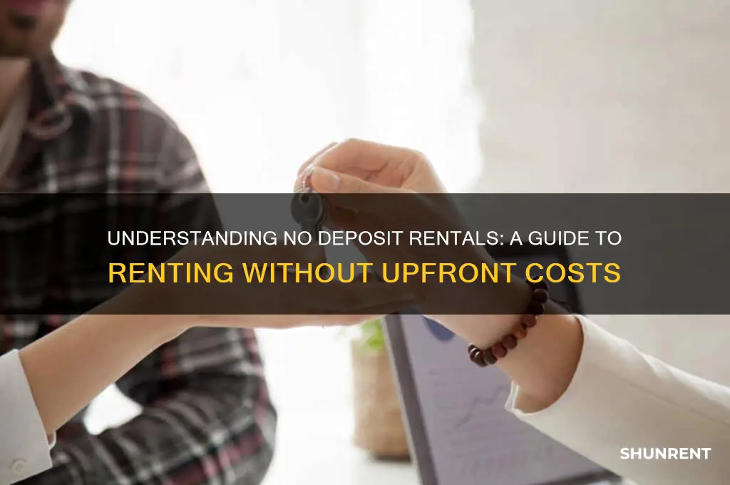what is the no deposit option on renting