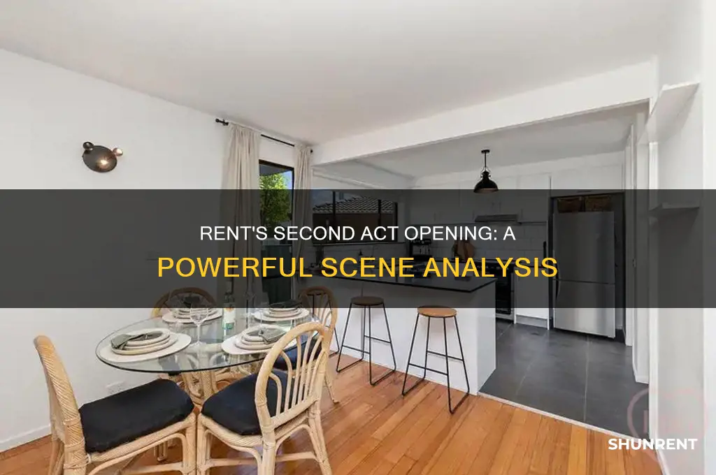 what is the opening of the second act of rent
