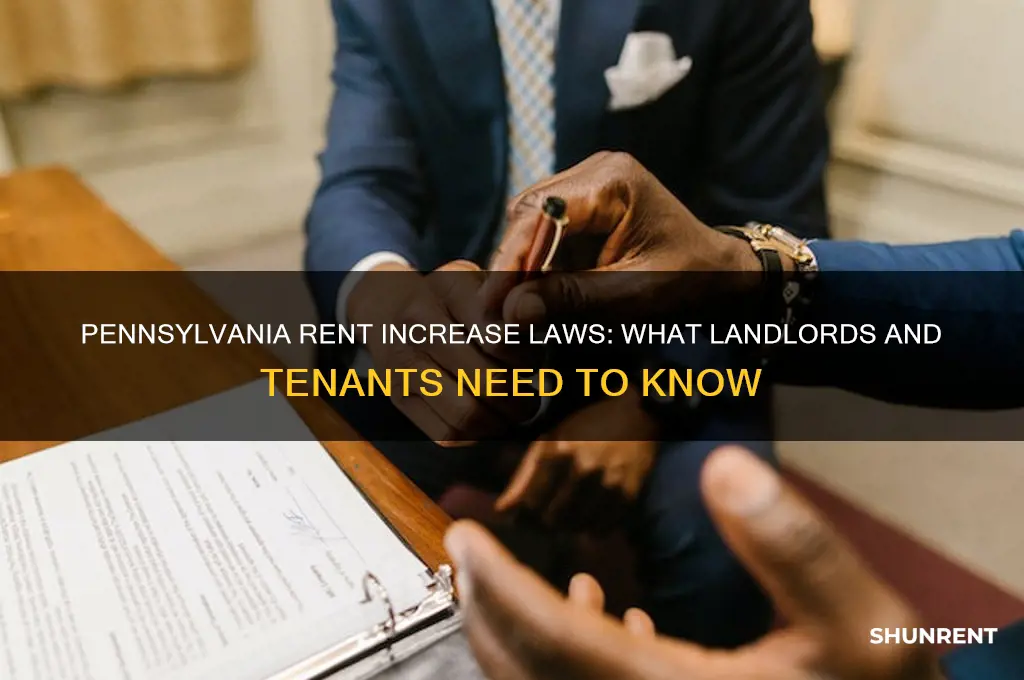 what is the pa state law in raising rent