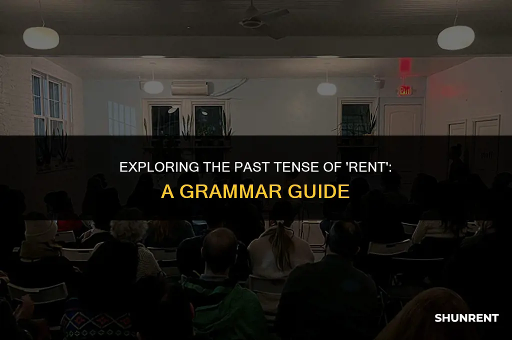 what is the past tense of rent